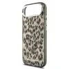 Husă spate Karl Lagerfeld IML Leopard MagSafe pentru iPhone Air, maro