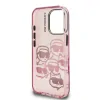 Husă spate Karl Lagerfeld IML Multi K&amp;amp;CH Heads pentru iPhone 16 Pro Max, roz