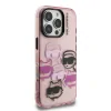 Husă spate Karl Lagerfeld IML Multi K&amp;amp;CH Heads pentru iPhone 16 Pro, roz