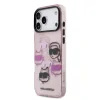 Husă spate Karl Lagerfeld IML Multi K&amp;amp;CH Heads pentru iPhone 17 Pro Max, roz
