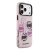 Husă spate Karl Lagerfeld IML Multi K&amp;amp;CH Heads pentru iPhone 17 Pro Max, roz