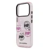 Husă spate Karl Lagerfeld IML Multi K&amp;amp;CH Heads pentru iPhone 17 Pro, roz