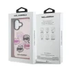 Husă spate Karl Lagerfeld IML Multi K&amp;amp;CH Heads pentru iPhone 17 roz