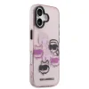 Husă spate Karl Lagerfeld IML Multi K&amp;amp;CH Heads pentru iPhone 17 roz