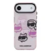 Husă spate Karl Lagerfeld IML Multi K&amp;amp;CH Heads pentru iPhone Air, roz