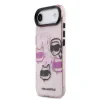 Husă spate Karl Lagerfeld IML Multi K&amp;amp;CH Heads pentru iPhone Air, roz