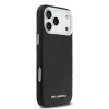 Husă spate Karl Lagerfeld MagSafe cu logo repetat din PU granulat pentru iPhone 17 Pro Max, neagră