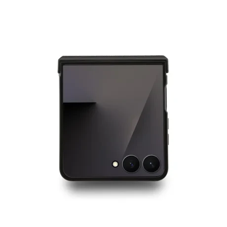 Husă spate Karl Lagerfeld PU Saffiano Karl and Choupette pentru Samsung Galaxy Z Flip 7, neagră
