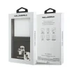 Husă spate Karl Lagerfeld PU Saffiano Karl and Choupette pentru Samsung Galaxy Z Flip 7, neagră