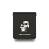 Husă spate Karl Lagerfeld PU Saffiano Karl and Choupette pentru Samsung Galaxy Z Flip 7, neagră