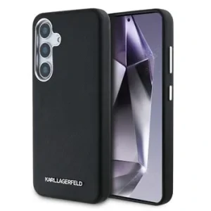 Husă spate Karl Lagerfeld PU Saffiano Metal Logo and Frame pentru Samsung Galaxy S25+ Negru