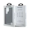 Husă spate Karl Lagerfeld PU Saffiano Metal Logo și ramă pentru Samsung Galaxy S25 Ultra, neagră