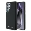 Husă spate Karl Lagerfeld PU Saffiano Metal Logo și ramă pentru Samsung Galaxy S25 Ultra, neagră