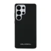 Husă spate Karl Lagerfeld PU Saffiano Metal Logo și ramă pentru Samsung Galaxy S25 Ultra, neagră