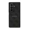 Husă spate magnetică Guess din piele PU 4G cu inel colorat pentru Samsung Galaxy Z Fold 7, neagră