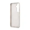 Husă spate magnetică Guess din piele PU 4G cu logo și ramă aurie pentru Samsung Galaxy S26, roz