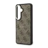 Husa spate magnetică Guess din piele PU 4G cu ramă aurie pentru Samsung Galaxy S26, maro