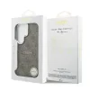 Husă spate magnetică Guess din piele PU 4G cu ramă aurie pentru Samsung Galaxy S26 Ultra, maro
