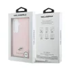 Husă spate magnetică Karl Lagerfeld din piele PU granulată K&amp;amp;CH Heads pentru Samsung Galaxy S26, roz