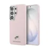 Husă spate magnetică Karl Lagerfeld din piele PU granulată K&amp;amp;CH Heads pentru Samsung Galaxy S26 Ultra, roz