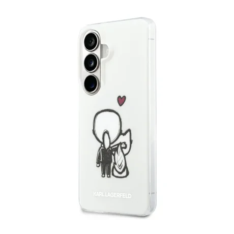 Husă spate magnetică Karl Lagerfeld IML K&amp;amp;CH Logo pentru Samsung Galaxy S26, transparentă