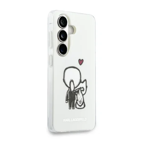 Husă spate magnetică Karl Lagerfeld IML K&amp;amp;CH Logo pentru Samsung Galaxy S26, transparentă