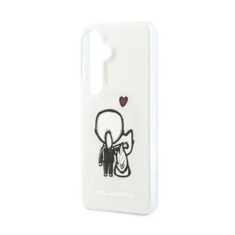 Husă spate magnetică Karl Lagerfeld IML K&amp;amp;CH Logo pentru Samsung Galaxy S26, transparentă