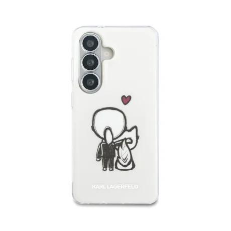 Husă spate magnetică Karl Lagerfeld IML K&amp;amp;CH Logo pentru Samsung Galaxy S26, transparentă