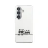 Husă spate magnetică Karl Lagerfeld IML K&amp;amp;CH Peekaboo Logo pentru Samsung Galaxy S26+, albă