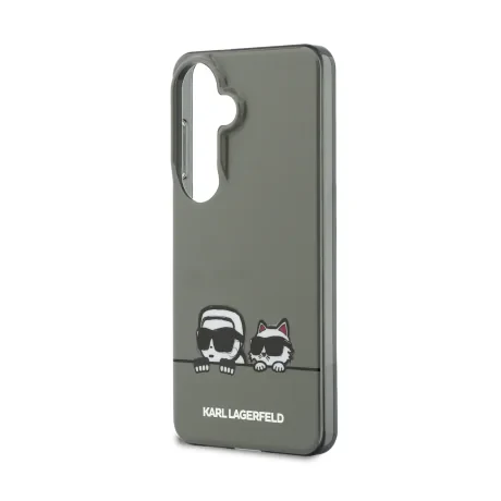 Husă spate magnetică Karl Lagerfeld IML K&amp;amp;CH Peekaboo Logo pentru Samsung Galaxy S26, neagră
