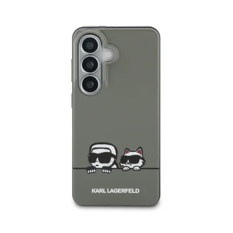 Husă spate magnetică Karl Lagerfeld IML K&amp;amp;CH Peekaboo Logo pentru Samsung Galaxy S26, neagră