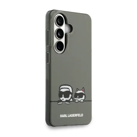 Husă spate magnetică Karl Lagerfeld IML K&amp;amp;CH Peekaboo Logo pentru Samsung Galaxy S26, neagră