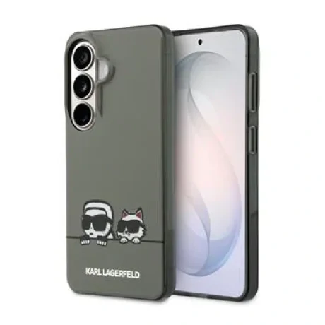 Husă spate magnetică Karl Lagerfeld IML K&amp;amp;CH Peekaboo Logo pentru Samsung Galaxy S26, neagră