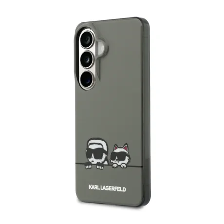 Husă spate magnetică Karl Lagerfeld IML K&amp;amp;CH Peekaboo Logo pentru Samsung Galaxy S26, neagră