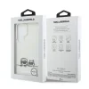 Husă spate magnetică Karl Lagerfeld IML K&amp;amp;CH Peekaboo Logo pentru Samsung Galaxy S26 Ultra, albă