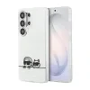 Husă spate magnetică Karl Lagerfeld IML K&amp;amp;CH Peekaboo Logo pentru Samsung Galaxy S26 Ultra, albă