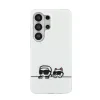 Husă spate magnetică Karl Lagerfeld IML K&amp;amp;CH Peekaboo Logo pentru Samsung Galaxy S26 Ultra, albă
