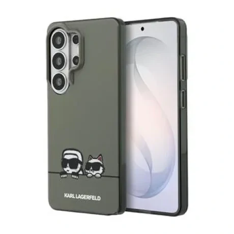 Husă spate magnetică Karl Lagerfeld IML K&amp;amp;CH Peekaboo Logo pentru Samsung Galaxy S26 Ultra, neagră