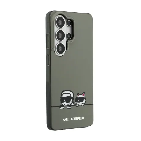 Husă spate magnetică Karl Lagerfeld IML K&amp;amp;CH Peekaboo Logo pentru Samsung Galaxy S26 Ultra, neagră