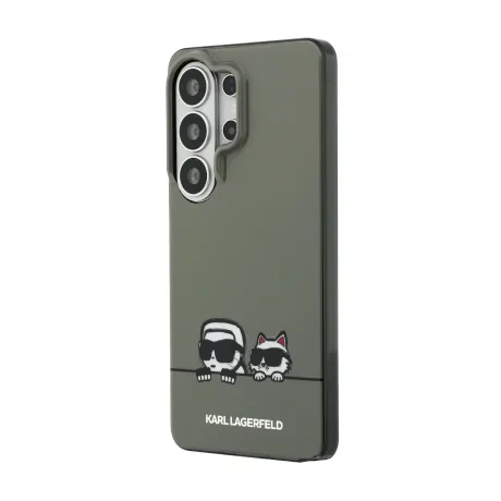 Husă spate magnetică Karl Lagerfeld IML K&amp;amp;CH Peekaboo Logo pentru Samsung Galaxy S26 Ultra, neagră