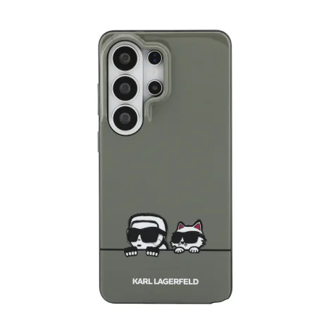 Husă spate magnetică Karl Lagerfeld IML K&amp;amp;CH Peekaboo Logo pentru Samsung Galaxy S26 Ultra, neagră