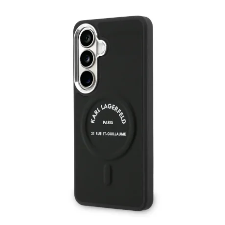 Husă spate magnetică Karl Lagerfeld PU RSG Logo pentru Samsung Galaxy S26+ Neagră