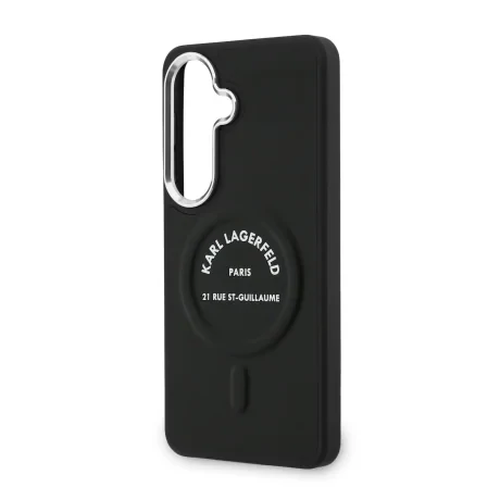 Husă spate magnetică Karl Lagerfeld PU RSG Logo pentru Samsung Galaxy S26+ Neagră