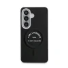 Husă spate magnetică Karl Lagerfeld PU RSG Logo pentru Samsung Galaxy S26, neagră