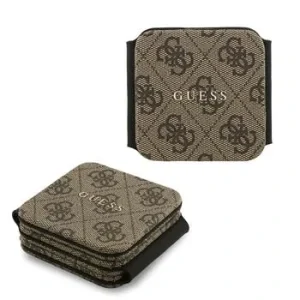 Încărcător wireless Guess PU 4G MagSafe 3 în 1 maro
