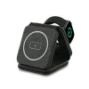 Încărcător wireless Guess PU 4G MagSafe 3 în 1, negru