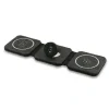 Încărcător wireless Guess PU 4G MagSafe 3 în 1, negru