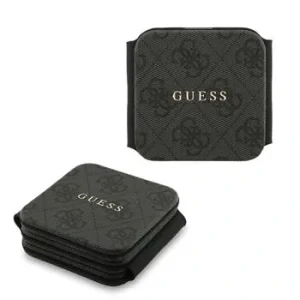 Încărcător wireless Guess PU 4G MagSafe 3 în 1, negru