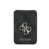 Portofel Guess 4G Metal Logo MagSafe Card slot cu suport, negru