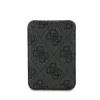 Portofel Guess 4G Metal Logo MagSafe Card slot cu suport, negru